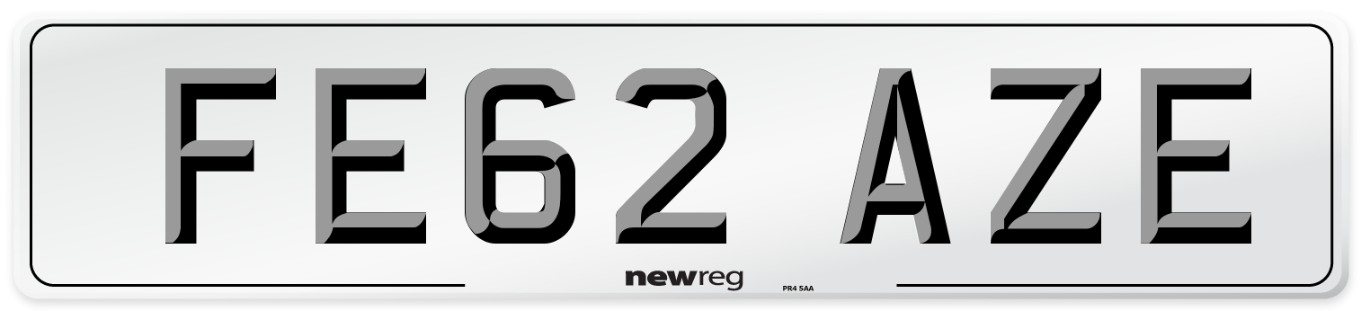 FE62 AZE Number Plate from New Reg